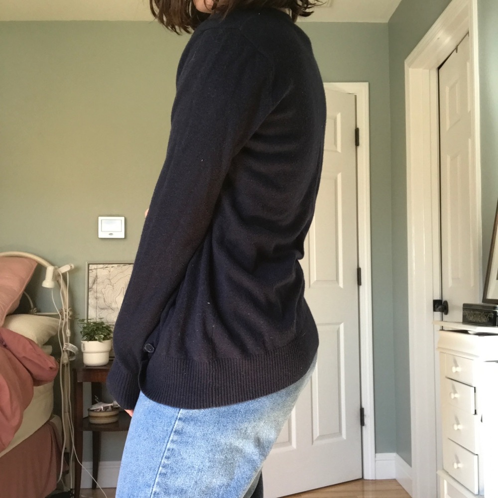 Medium cotton on navy blue cardigan - Picture 3 of 4